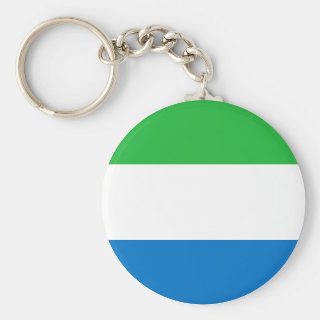 Flagga Sierra Leone Nyckelring (Framsidan)