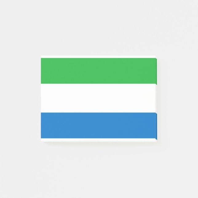 Flagga Sierra Leone Post-it Block (Framsida)