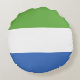 flagga Sierra Leone Rund Kudde