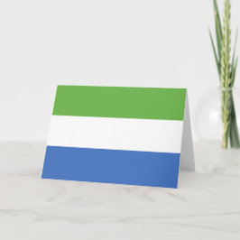 flagga Sierra Leone Tack Kort