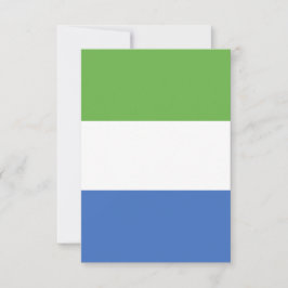 flagga Sierra Leone Tack Kort