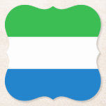 Flagga Sierra Leone Underlägg Papper<br><div class="desc">Anpassade World Flagga Products ( i världen) - Lägg gärna till din egen text.</div>