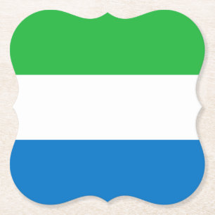 Flagga Sierra Leone Underlägg Papper
