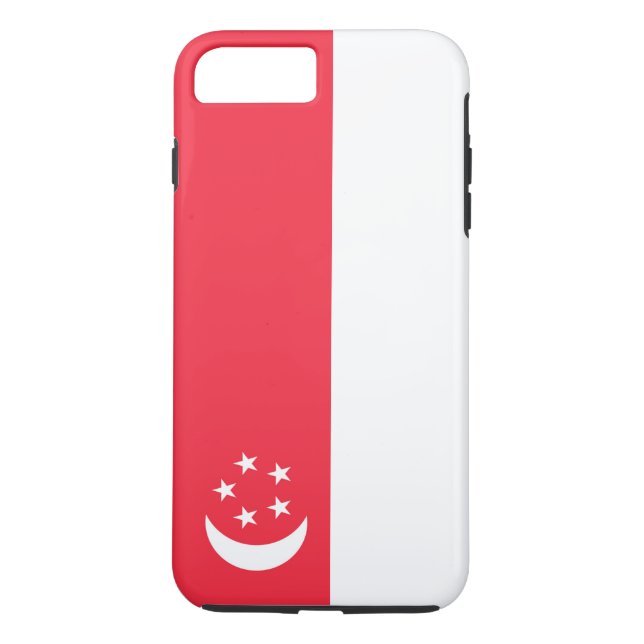 Flagga Singapore Case-Mate iPhone Skal (Baksida)