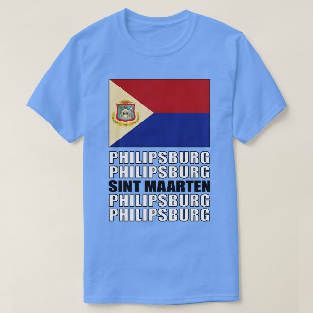 Flagga Sint Maarten T Shirt (Design framsida)