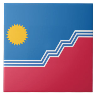 Flagga Sioux Falls (South Dakota) Kakelplatta