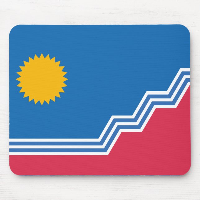 Flagga Sioux Falls, South Dakota Musmatta (Framsidan)