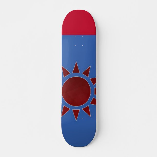 Flagga: Skateboard Red Sol Bräda 20,5 Cm (Framsida)