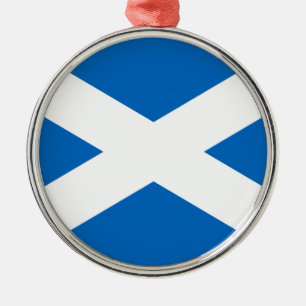 Flagga Skottland - Bratach na h-Alba Julgransprydnad Metall