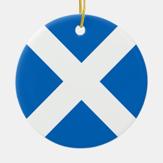 Flagga Skottland Julgransprydnad Keramik (Framsidan)