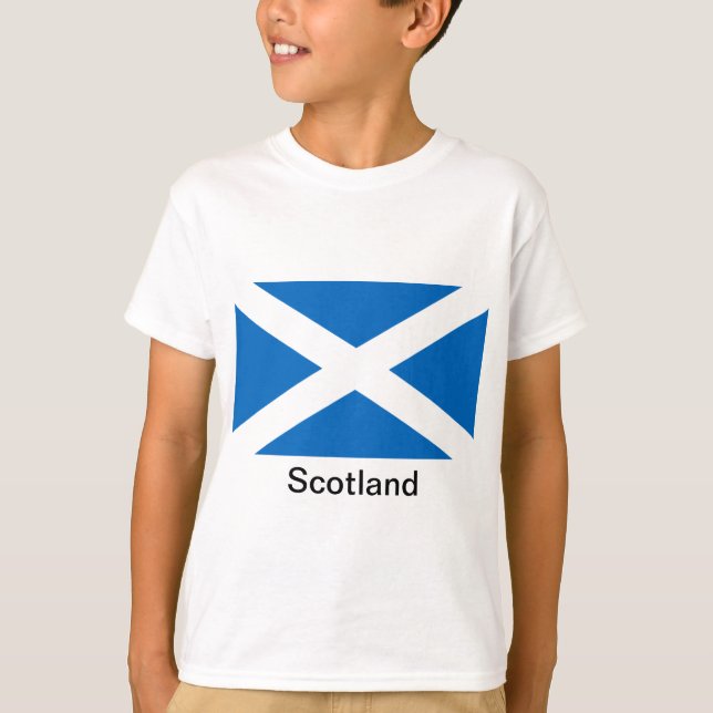 Flagga Skottland T Shirt (Framsida)