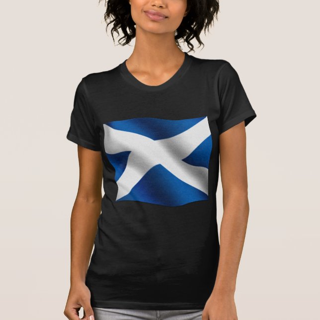 Flagga Skottlands och St Andrew Patriotic Tee (Framsida)