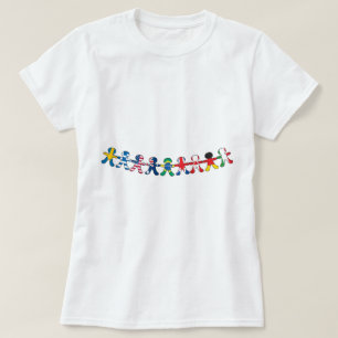 Flagga skyler över brister dockor t shirt