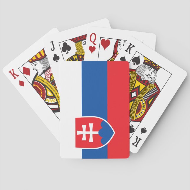 Flagga Slovakien Casinokort (Baksidan)