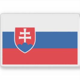 Flagga Slovakien Klistermärken