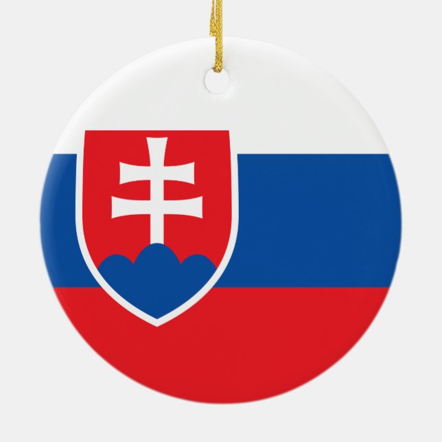 Flagga Slovakien Ornament (Baksidan)