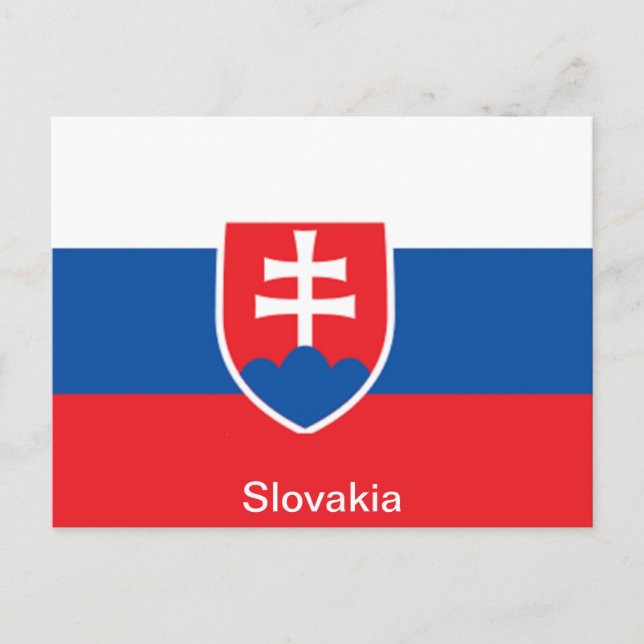 Flagga Slovakien Vykort (Framsida)