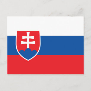 Flagga Slovakien Vykort