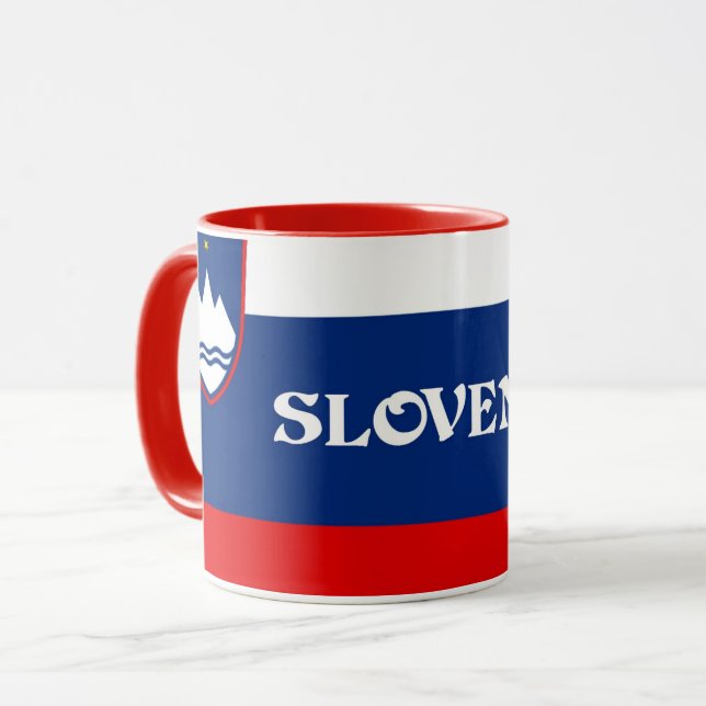 Flagga Slovenien Mugg (Framsida vänster)
