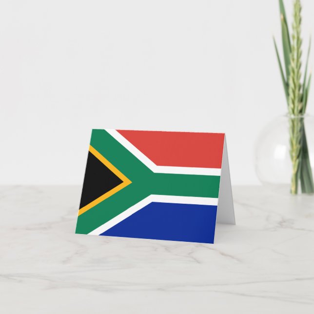 Flagga South Afrika Kort (Framsida)