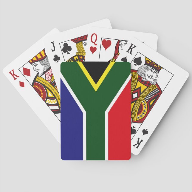 Flagga South Afrika Kortlek (Baksidan)