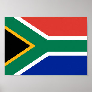 Flagga South Afrika Poster