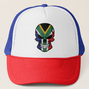 Flagga South Afrika Smiling Skull Keps