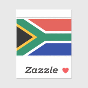 Flagga South Afrika Sticker Klistermärken