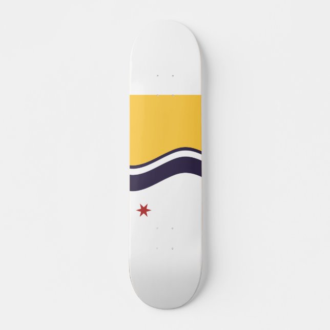 Flagga South Bend, Indiana Mini Skateboard Bräda 18,5 Cm (Framsida)