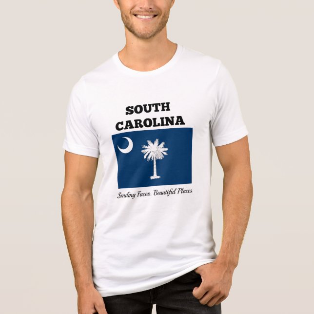 Flagga South Carolina T Shirt (Framsida)