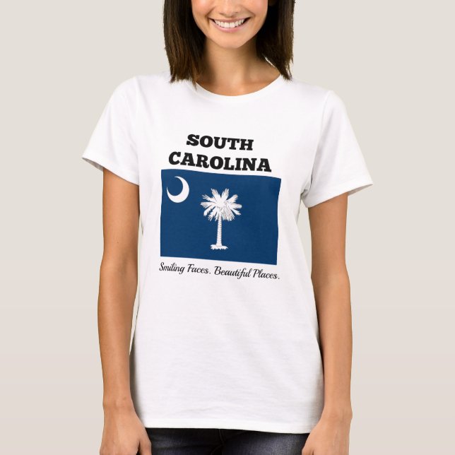 Flagga South Carolina T Shirt (Framsida)