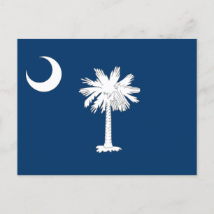 Flagga South Carolina Vykort