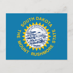 Flagga South Dakota Vykort