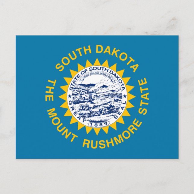 Flagga South Dakota Vykort (Framsida)