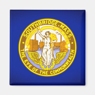 Flagga Southbridge, Massachusetts Magnet