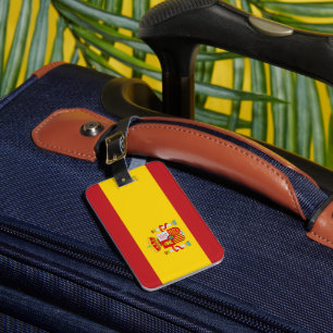 Flagga Spanien Bagagebricka