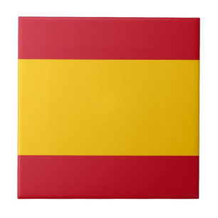 Flagga Spanien, Bandera de España, Bandera Españ Kakelplatta