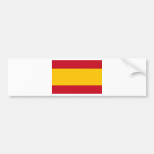 Flagga Spanien, Bandera de España, Bandera Español Bildekal