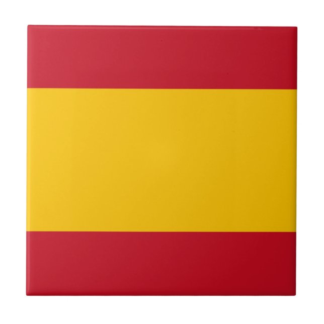 Flagga Spanien, Bandera de España, Bandera Español Kakelplatta (Framsidan)