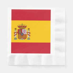 Flagga Spanien - Bandera de Espana Pappersservett