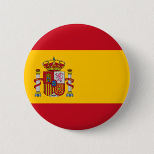 Flagga Spanien Bandera de España Pin Badge Button Knapp
