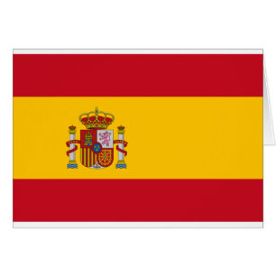 Flagga Spanien-Bandera de España-Spanien Hälsningskort