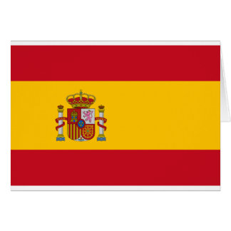 Flagga Spanien-Bandera de España-Spanien Hälsningskort