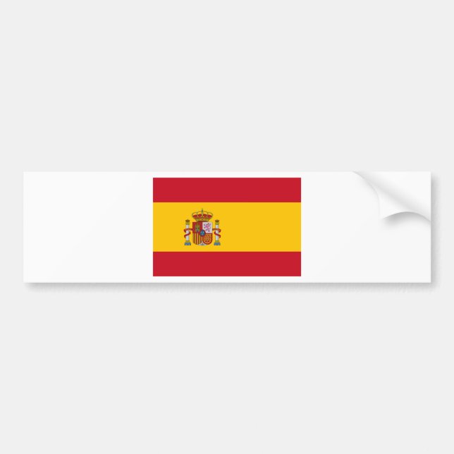 Flagga Spanien Bildekal (Framsidan)