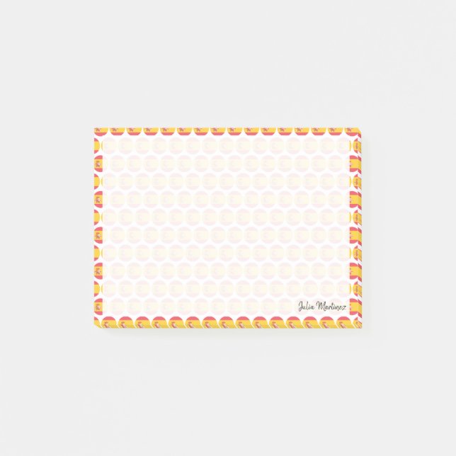 Flagga Spanien Emojis Post-it Block (Framsida)