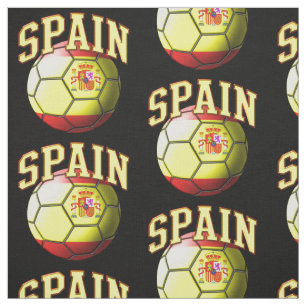 Flagga Spanien - fotboll Mönster Tyg