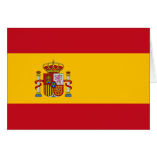 Flagga Spanien Hälsningskort