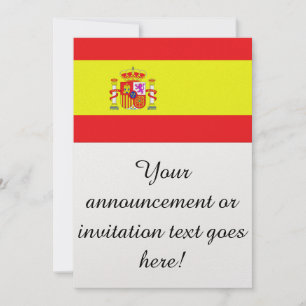 Flagga Spanien Inbjudningar