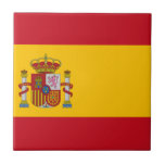 Flagga Spanien Kakelplatta<br><div class="desc">Flagga Spanien-Bandera de España-La Rojigualda</div>