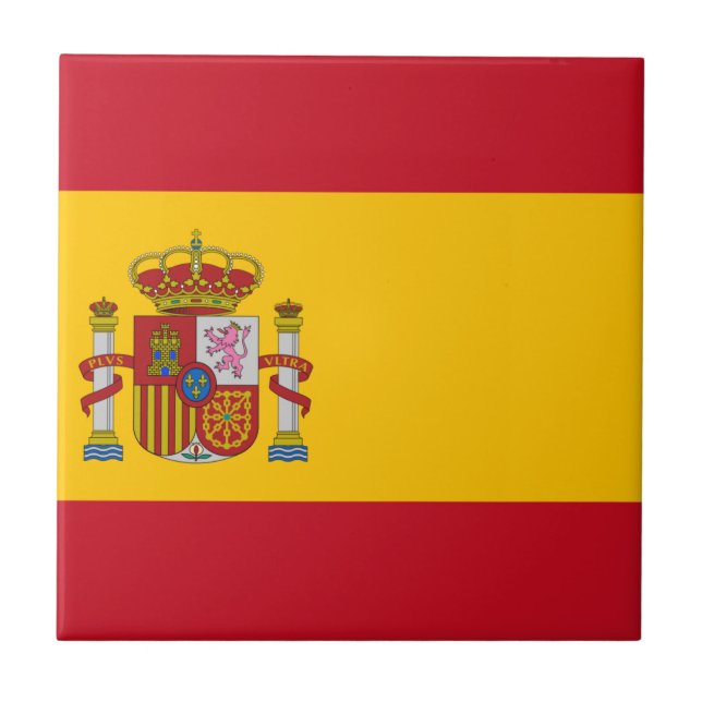 Flagga Spanien Kakelplatta (Framsidan)